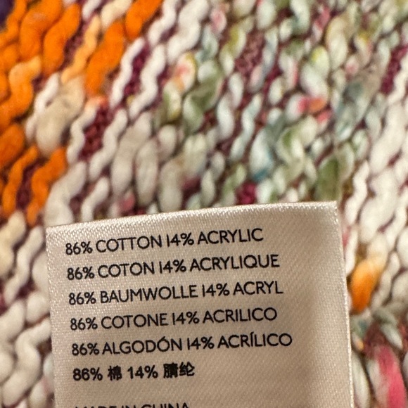 Free People Winter Bright Multicolor Hooded  Knit Sweater - XS - Picture 9 of 12